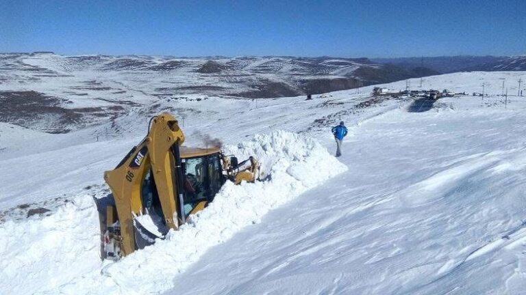 Lesotho turns into winter wonderland