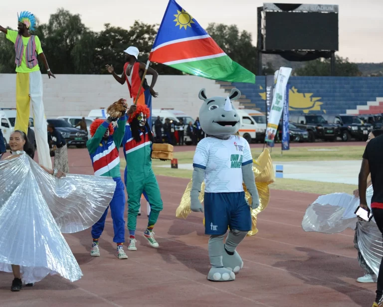 Opening ceremony of the Africa Union Sports Council (AUSC) Region 5 Youth Games at the Independence Stadium in Windhoek Namibia.