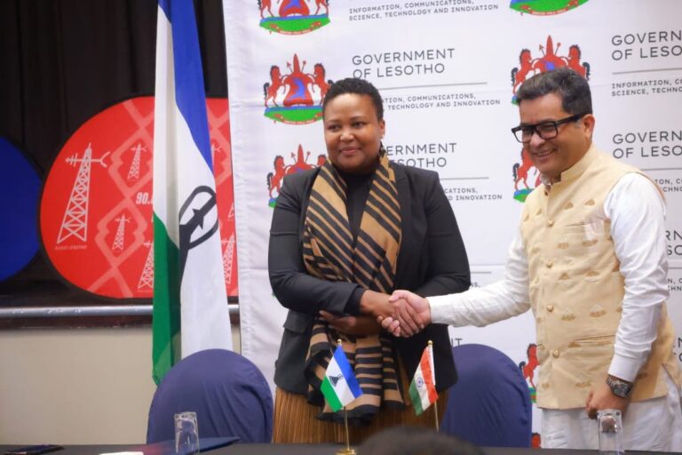 Lesotho, India sign MoU on digital public infrastructure