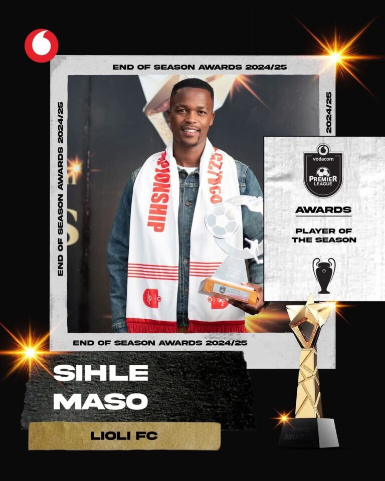 Lioli FC Dominate 2025 Vodacom Premier League Awards